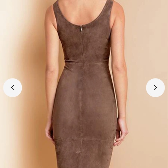 AS by DF Miss Maverick stretch suede dress size small - Picture 4 of 4